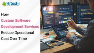 Custom software development services by Hiteshi Infotech reducing operational costs over time