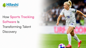 Sports tracking software dashboard displaying athlete analytics, performance data, and recruitment insights