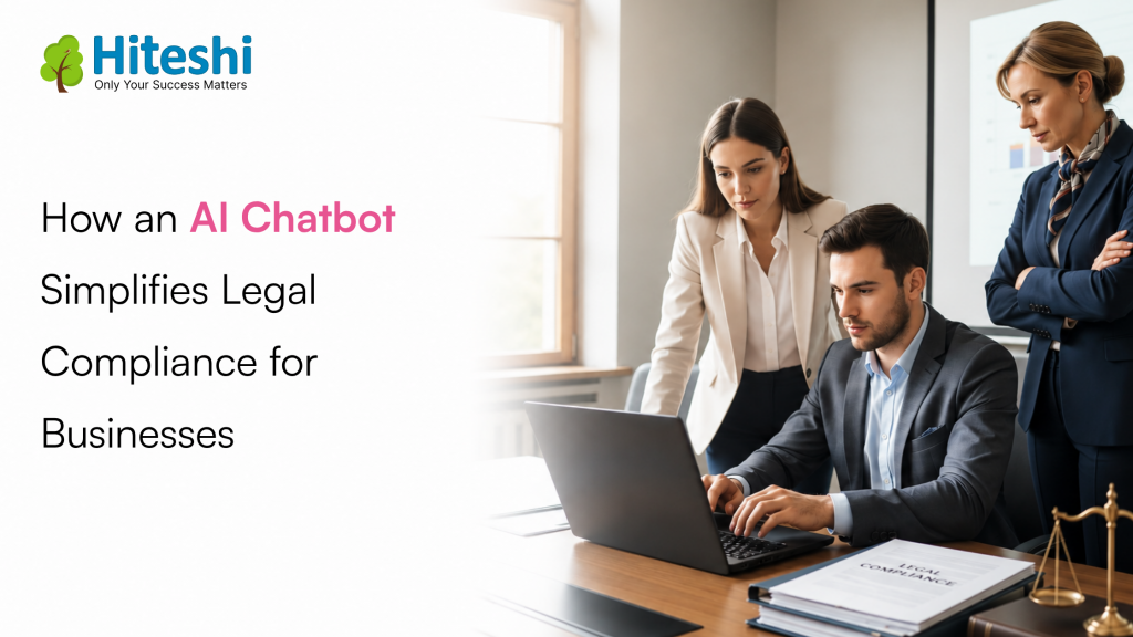 Business teams using AI chatbot for compliance management