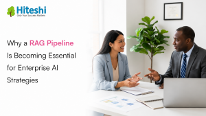 RAG pipeline connecting enterprise knowledge sources to AI for accurate business responses
