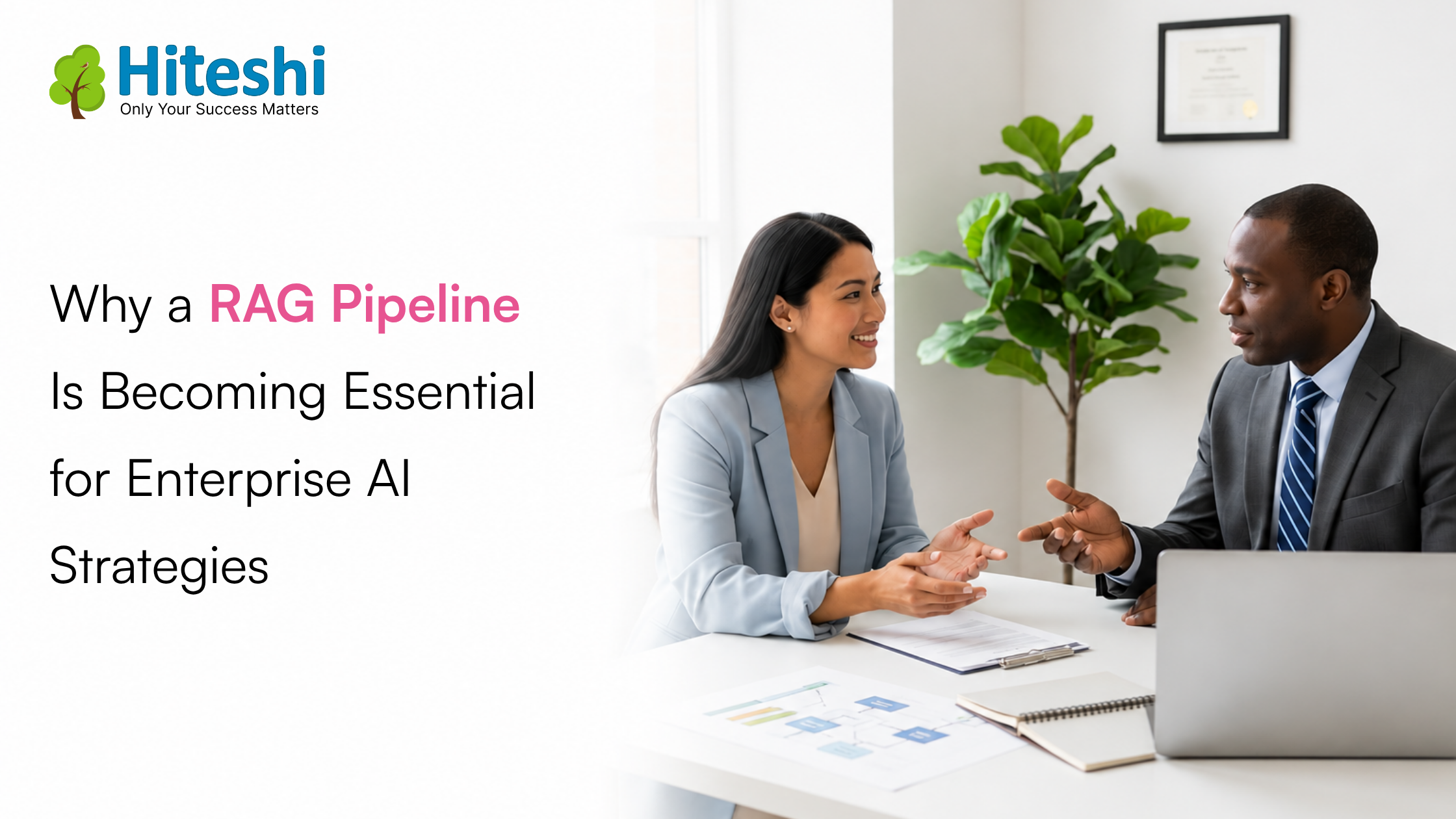 RAG pipeline connecting enterprise knowledge sources to AI for accurate business responses